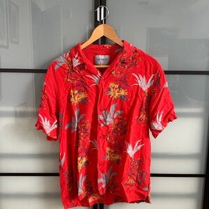 Carhartt WIP Red Floral Men's Casual Shirt